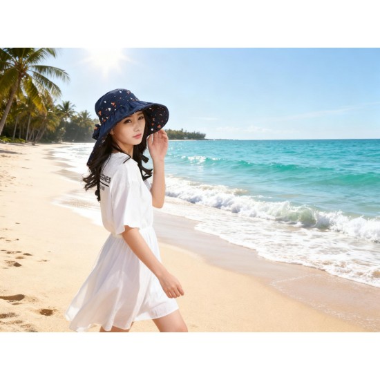 Girls UV Protection Hat - Premium Quality Sun Cap for Beach, Golf, Fishing (1pc)