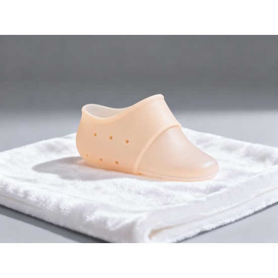 Anti Crack Silicone Half Gel Heel And Foot Protector Moisturizing Socks