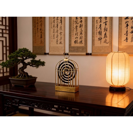 Mosquito Coil Holder, Vintage Style Durable Household Mosquito coil Stand for Office Home
