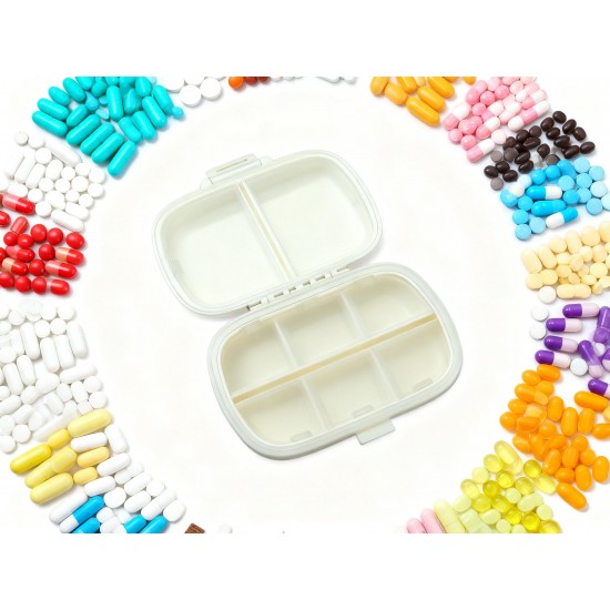 8 Compartment Medicine Divider Box (1 Pc)
