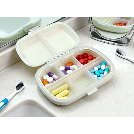 8 Compartment Medicine Divider Box (1 Pc)