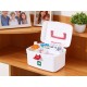 Medical Storage Box with Detachable Tray & Handle