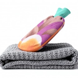 Hot Water Bottle Bag With Cover (1 Pc / Mix Design & Color / 250 ML Approx)