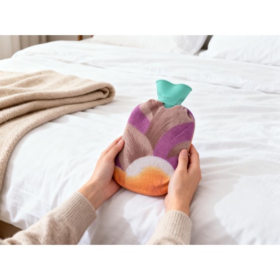 Hot Water Bottle Bag With Cover (1 Pc / Mix Design & Color / 250 ML Approx)