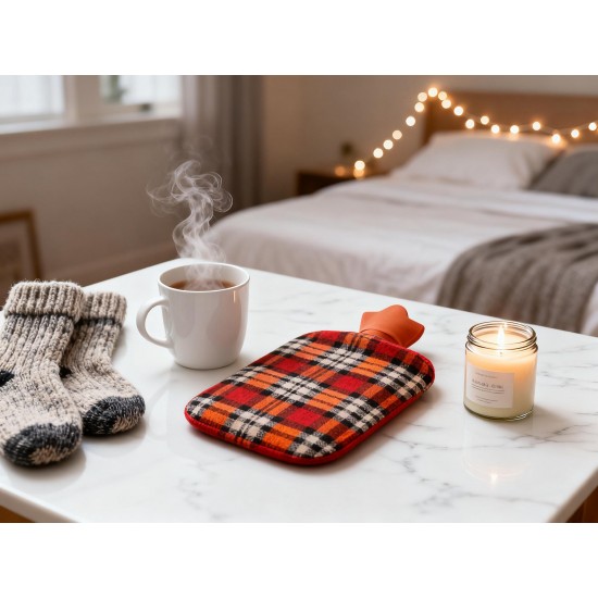 Hot Water Bottle Bag With Cover For Pain Relief (1 Pc)