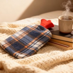 Hot Water Bottle Bag With Cover For Pain Relief (1 Pc / Mix Design & Size)