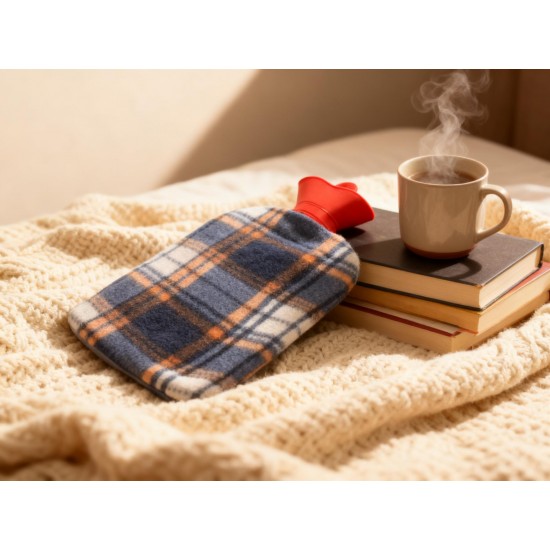 Hot Water Bottle Bag With Cover For Pain Relief (1 Pc / Mix Design & Size)