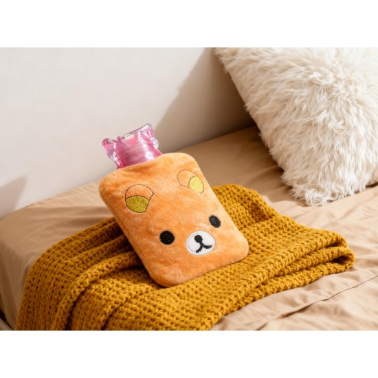 Warm Hug from a Panda: Orange Panda Hot Water Bag for Pain Relief