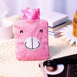 Pink Hot Water Bag with Cover – Relief for Neck, Shoulders & Cramps