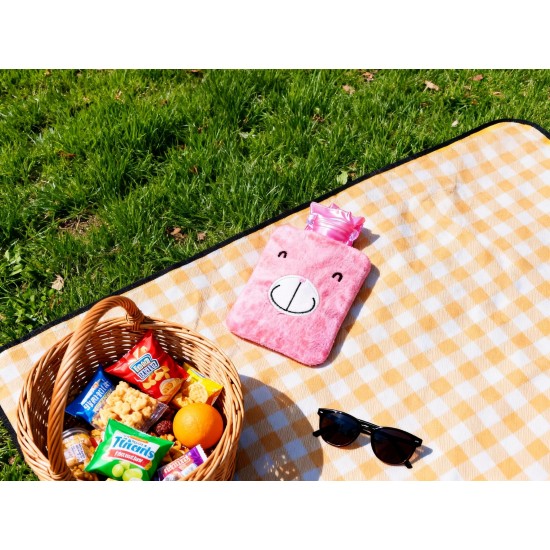 Pink Hot Water Bag with Cover – Relief for Neck, Shoulders & Cramps