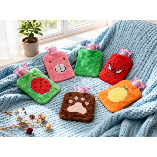 Mini 1pc Mix design hot water bag for pain relief.