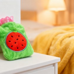Watermelon Small Hot Water Bag with Cover – Pain Relief Warmer