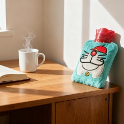Doremon Cartoon Small Hot Water Bag with Cover for Pain Relief