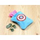 Captain America Print Small Hot Water Bag with Cover for Pain Relief
