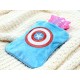 Captain America Print Small Hot Water Bag with Cover for Pain Relief