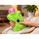 Green One-Eyed Monster Print Small Hot Water Bag with Cover for Pain Relief