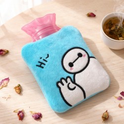 Blue Baymax Small Hot Water Bag with Cover for Pain Relief