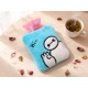 Blue Baymax Small Hot Water Bag with Cover for Pain Relief