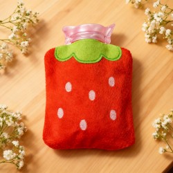 Strawberry Design Relief: Mini Hot Water Bag for Neck & Shoulders