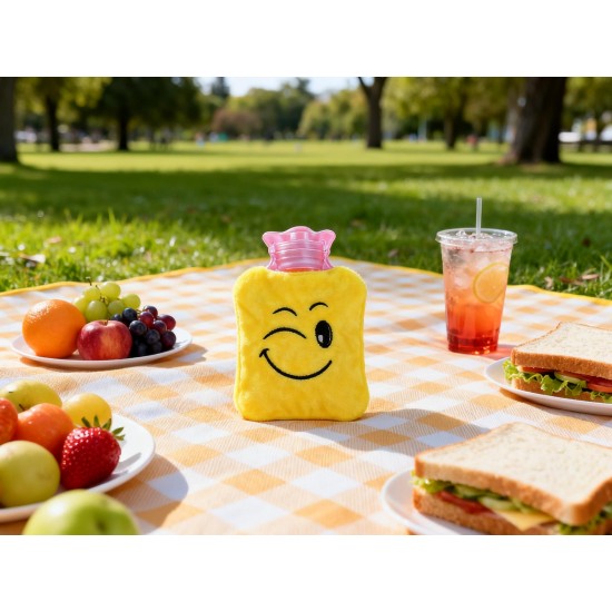 Fun Emoji Relief (1 Pc): Mini Hot Water Bag for Aches & Pains