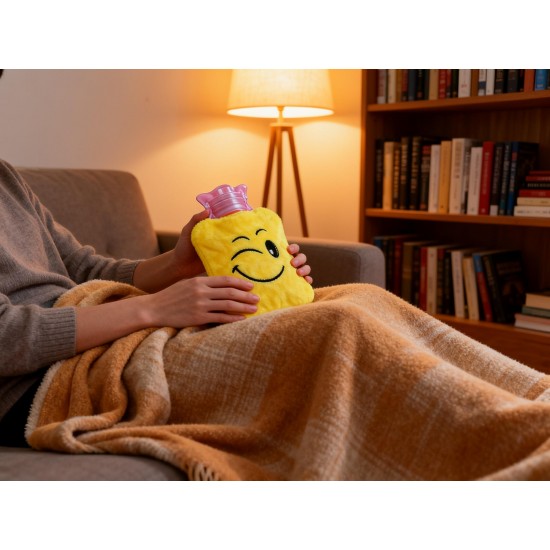 Fun Emoji Relief (1 Pc): Mini Hot Water Bag for Aches & Pains
