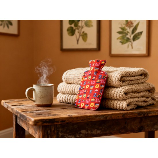 Personal Care Rubber Hot Water Heating Bag for Pain Relief (Medium)