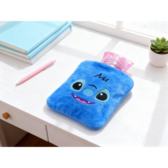 Blue Stitch Hot Water Bag - Small Size with Cover for Pain Relief & Warming
