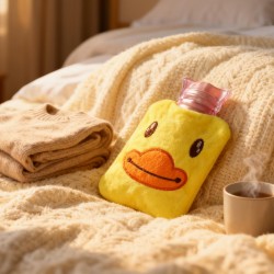 Yellow Duck Hot Water Bag for Pain Relief & Warmth with Cover