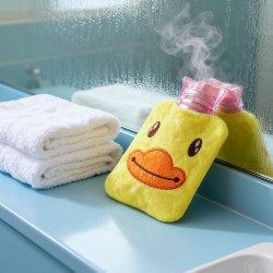 Yellow Duck Hot Water Bag for Pain Relief & Warmth with Cover