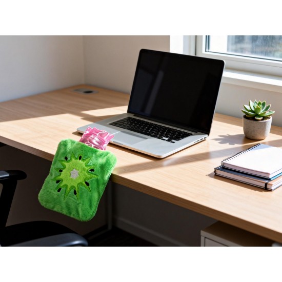 Green Sun Compact Hot Water Bag with Cover – Pain Relief Warmer for Neck, Shoulders, Hands, Feet & Menstrual Cramps