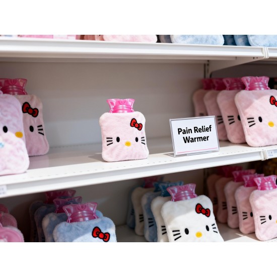 White Small Hot Water Bag – Pain Relief for Neck, Shoulder, Hand & Feet, Menstrual Cramps Warmer