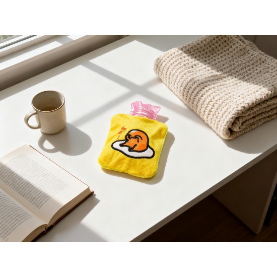 Yellow Duck Head Hot Water Bag for Pain Relief & Warmth (Cover, Small)
