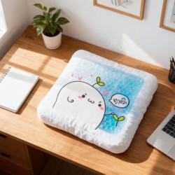 Ice Pad Cartoon Cute Summer Gel Cooling Office Cushion (35×35 CM / 1 Pc)