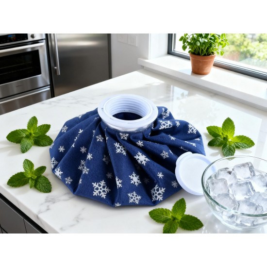 Pain Reliever Ice Bag Used To Overcome Joints Pain In Body.