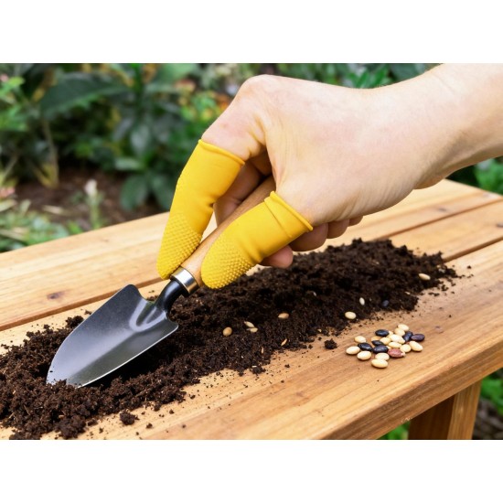 Finger Caps, Silicone Finger Protectors Sleeves (Finger Cots / 145 Pcs Set Approx)