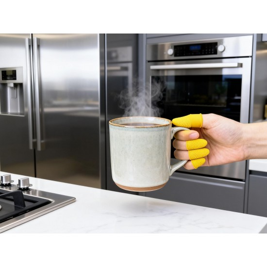 Finger Caps, Silicone Finger Protectors Sleeves (Finger Cots / 145 Pcs Set Approx)