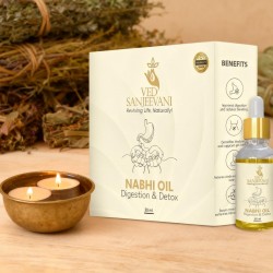Ved Sanjeevani 30ML Ayurvedic Nabhi Oil for Digestion & Detox (30ML / 1 Pc)