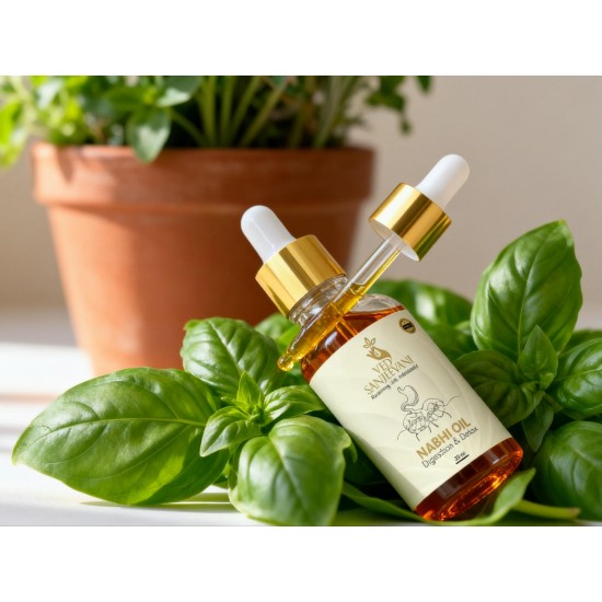 Ved Sanjeevani 30ML Ayurvedic Nabhi Oil for Digestion & Detox (30ML / 1 Pc)