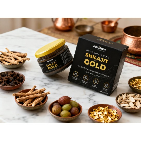 Himalayan Shilajit Gold Resin – 20g | Helps improve Stamina | Contains Gold