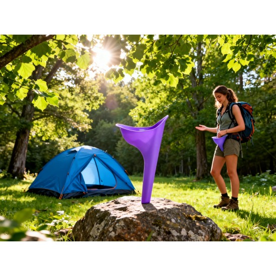 Portable Stand Pee Used for peeing for women both of us, during emergencies and requirements.