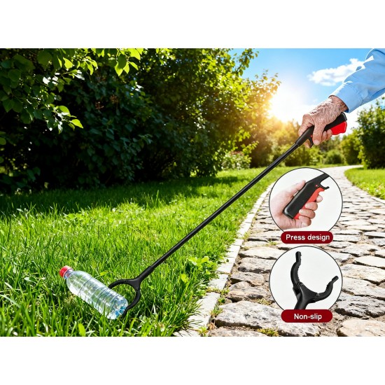 Tool Pick Up Stick for Elderly, Robust Gripping Tool for Outdoor Cleaning (1 pc / Big)
