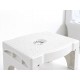 Plastic Non-Slip Folding Toilet Squat Stool - White Color