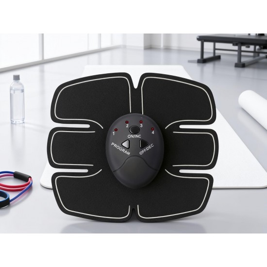 Wireless 6-Pack Abs Stimulator – Rechargeable Vibrating Muscle Exerciser & Body Massager for Abdominal Training