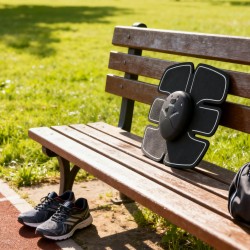 Wireless 6-Pack Abs Stimulator – Rechargeable Vibrating Muscle Exerciser & Body Massager for Abdominal Training