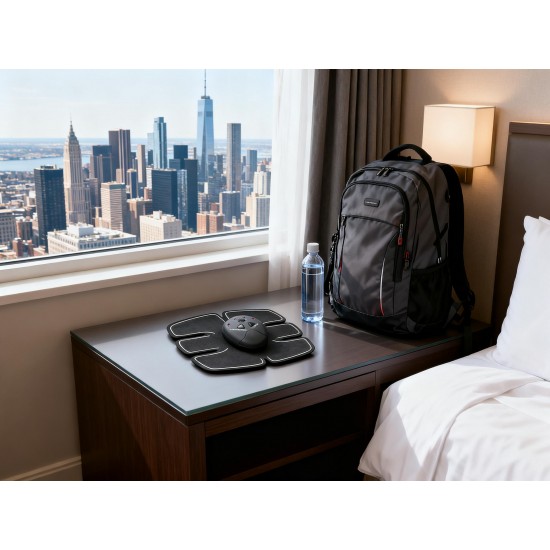 Wireless 6-Pack Abs Stimulator – Rechargeable Vibrating Muscle Exerciser & Body Massager for Abdominal Training