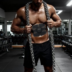 6 Pack abs stimulator Wireless Abdominal and Muscle Exerciser Training Device Body Massager/6 pack abs stimulator charging battery/mart Fitness Abs Maker/Exerciser Training Device