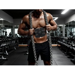 6 Pack abs stimulator Wireless Abdominal and Muscle Exerciser Training Device Body Massager/6 pack abs stimulator charging battery/mart Fitness Abs Maker/Exerciser Training Device