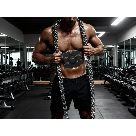 6 Pack abs stimulator Wireless Abdominal and Muscle Exerciser Training Device Body Massager/6 pack abs stimulator charging battery/mart Fitness Abs Maker/Exerciser Training Device