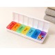 Weekly 7 Day Rainbow Color Pill Organizer Box
