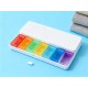 Weekly 7 Day Rainbow Color Pill Organizer Box